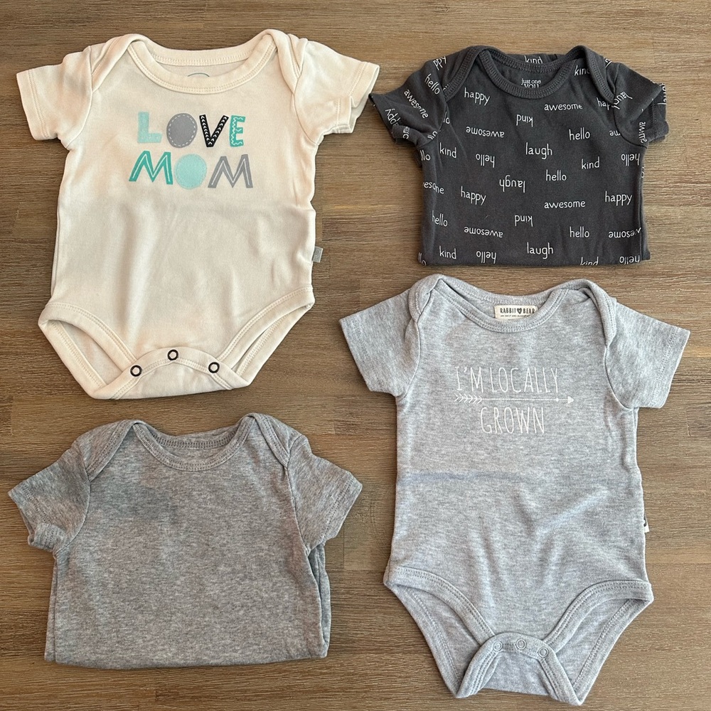 Finn + Emma + | Bundle of 6 Bodysuits | 3-6m